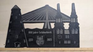 Stadtsilhouette "800 Jahre Schönebeck"